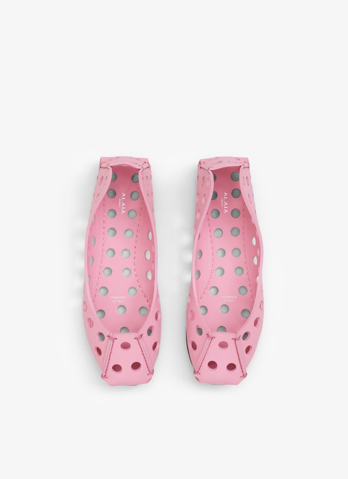 PERFO BALLET FLATS IN CALFSKIN ALAÏA CANDY PERFO BALLET FLATS IN CALFSKIN